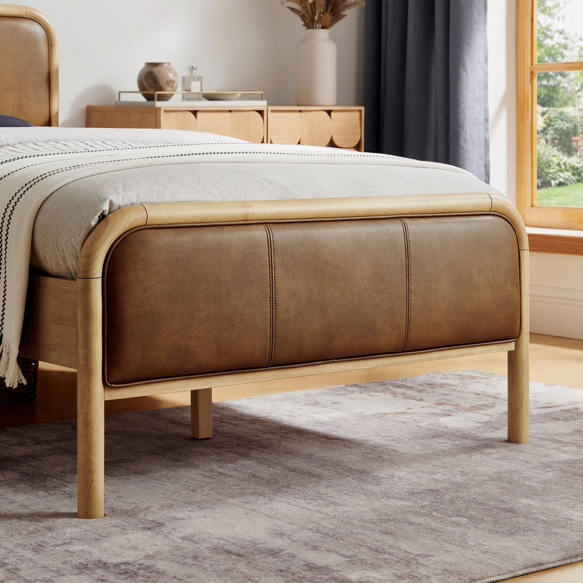 Wexford Vegan Leather Platform Bed by Modway, photo 10 of 44