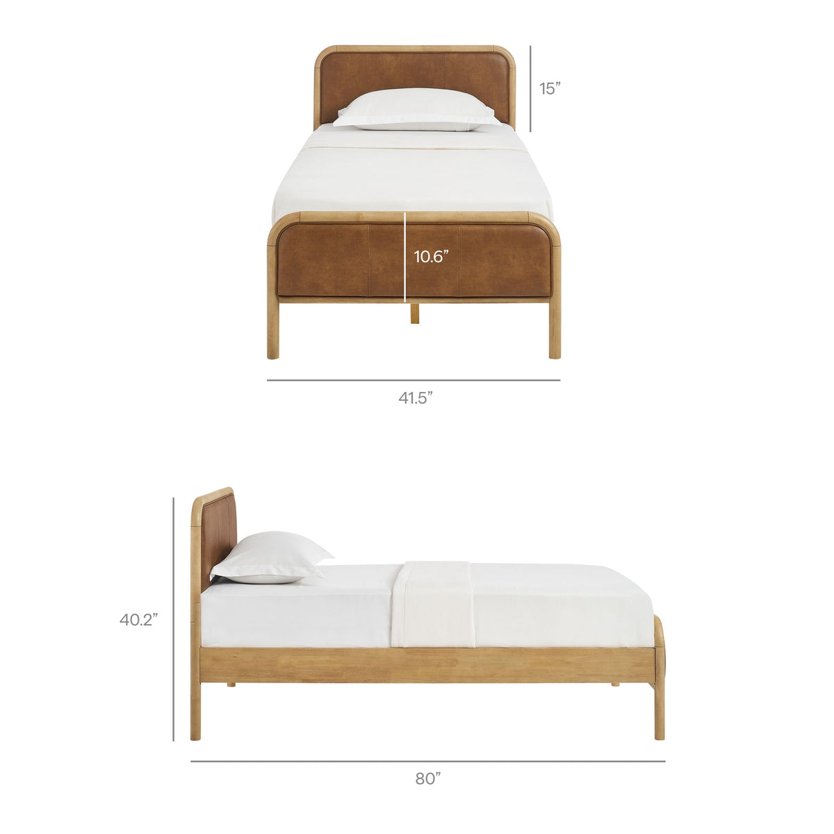 Wexford Vegan Leather Platform Bed by Modway, photo 3 of 44