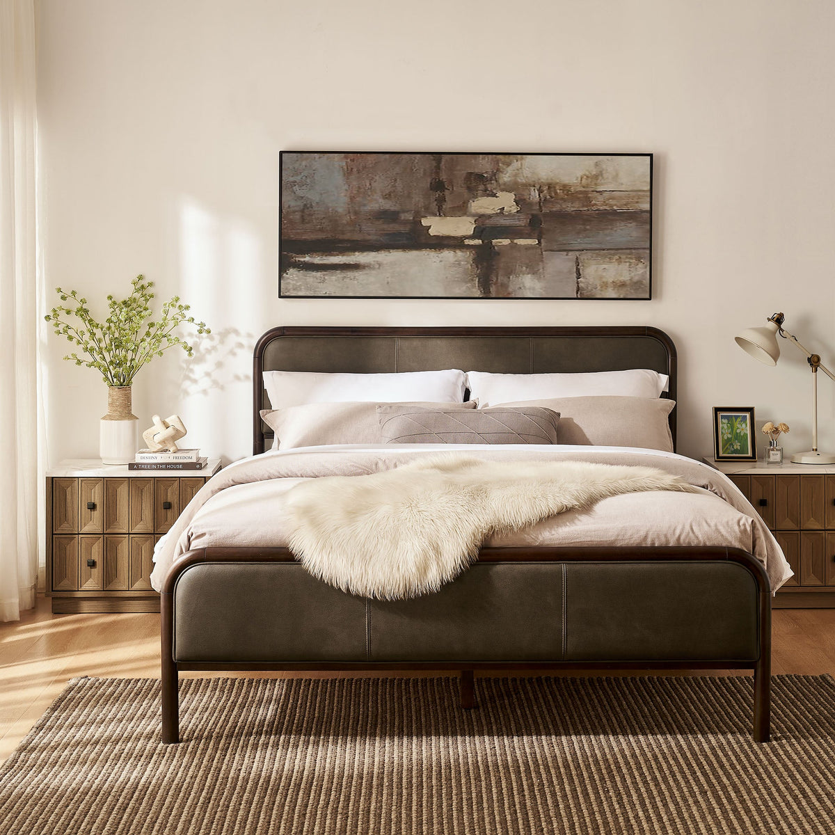 Wexford Vegan Leather Platform Bed by Modway, photo 39 of 44
