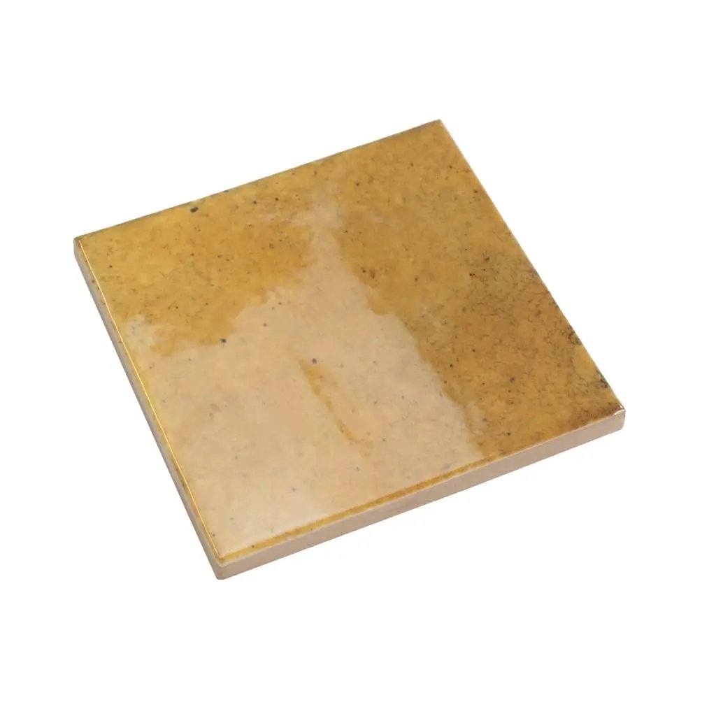 Honey Orange 4x4 Glossy Square Ceramic Tile (60 pack, 6.48 sq ft/case) by Apollo Tile