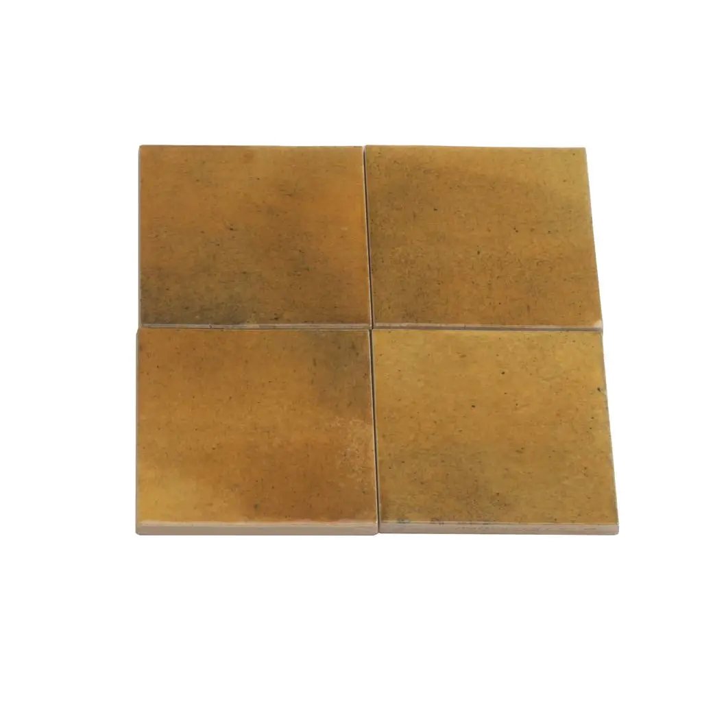 Honey Orange 4x4 Glossy Square Ceramic Tile (60 pack, 6.48 sq ft/case) by Apollo Tile