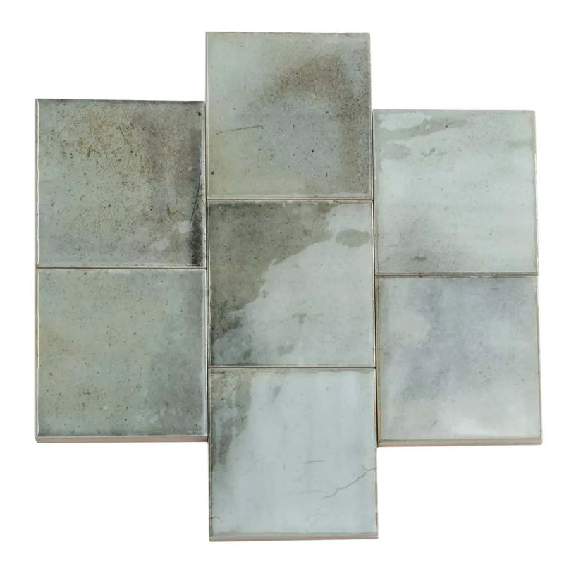 Sage Green 4x4 Glossy Ceramic Subway Tile (60 pack, 6.46 sq ft/case) by Apollo Tile
