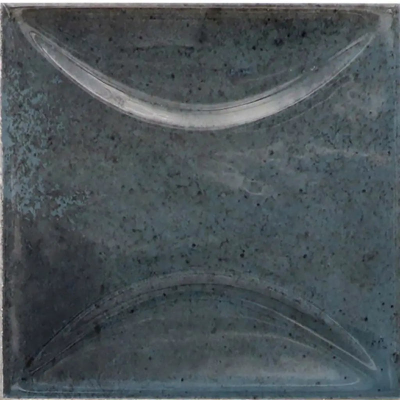 Spruce Blue 4x4 Glossy Ceramic Square Deco Tile (50 pack, 5.39 sq ft/case) by Apollo Tile