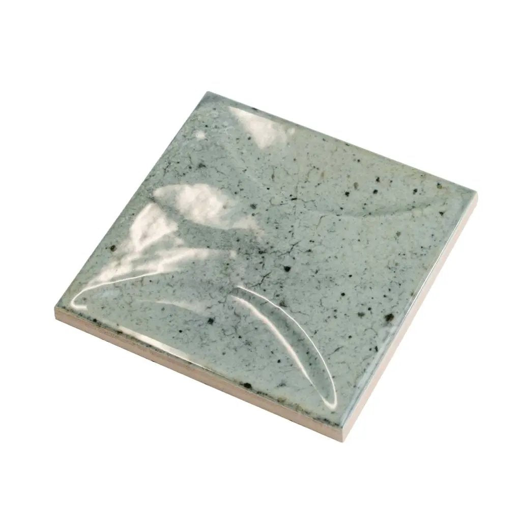 Sage Green 4x4 Glossy Ceramic Square Deco Tile (60 pack, 6.48 sq ft/case) by Apollo Tile