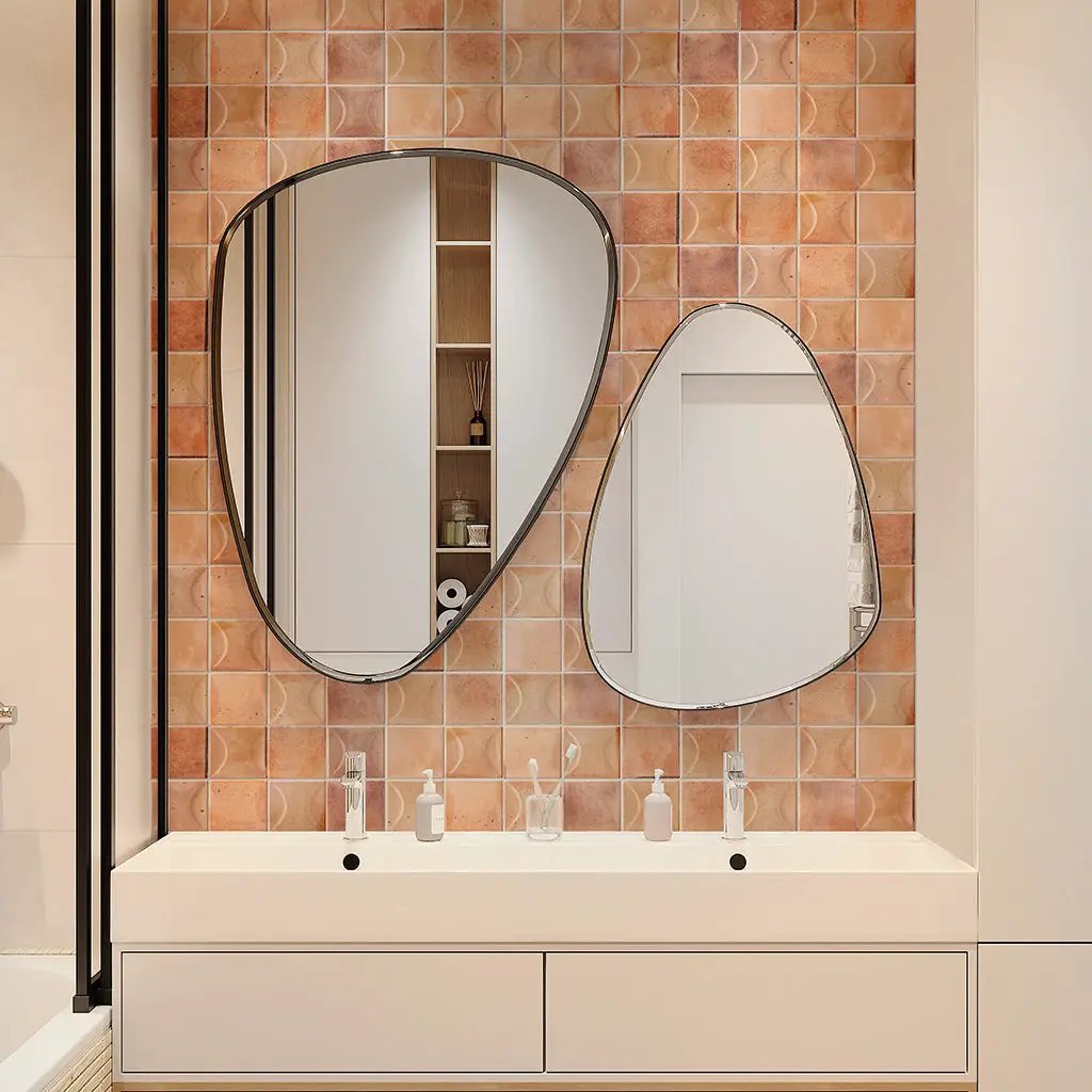 Pink 4x4 Glossy Ceramic Square Deco Tile (60 pack, 6.48 sq ft/case) by Apollo Tile