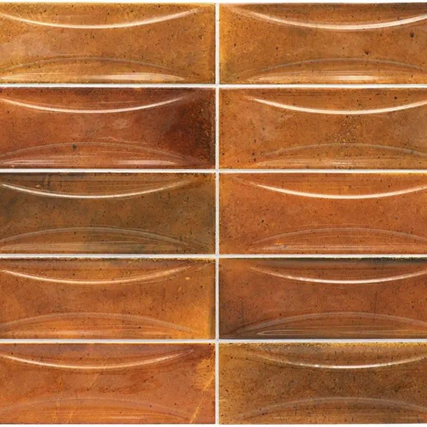 Red 2.5x8 Glossy Ceramic Subway Deco Tile (38 pack, 5.38 sq ft/case) by Apollo Tile