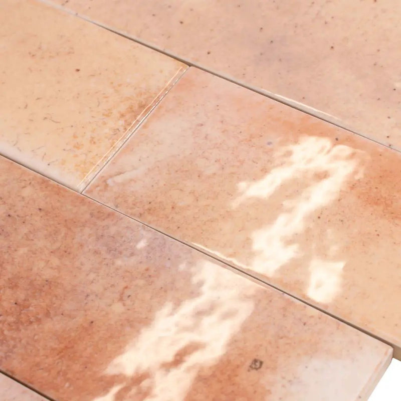 Pink 2.5x8 Glossy Ceramic Subway Tile (38 pack, 5.38 sq ft/case) by Apollo Tile