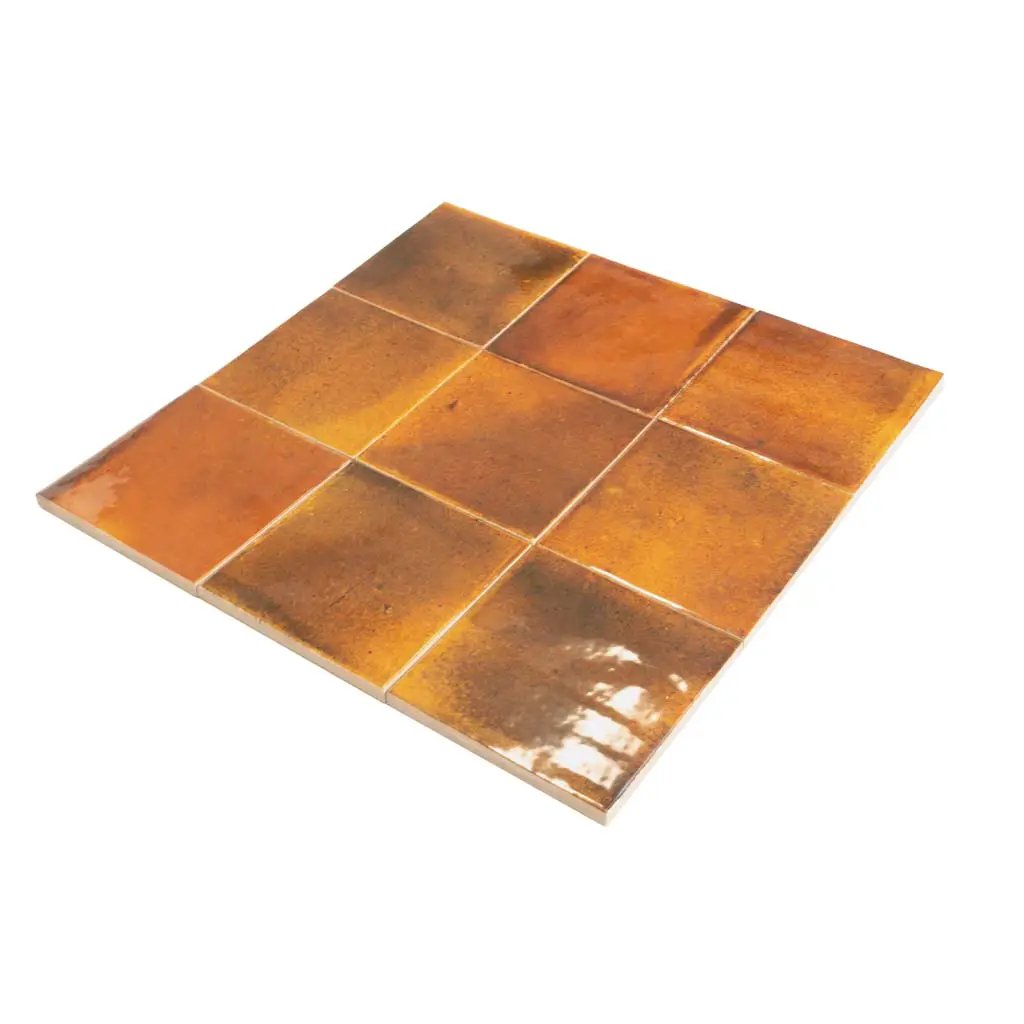 Red 4x4 Glossy Square Ceramic Tile (60 pack, 6.46 sq ft/case) by Apollo Tile
