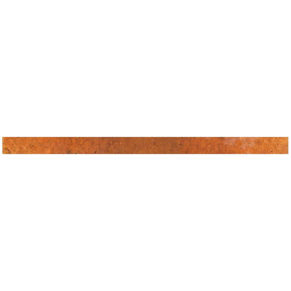 Red 0.5x8 Glossy Ceramic Pencil Tile Trim (10 pack, 0.7 sq ft/case)