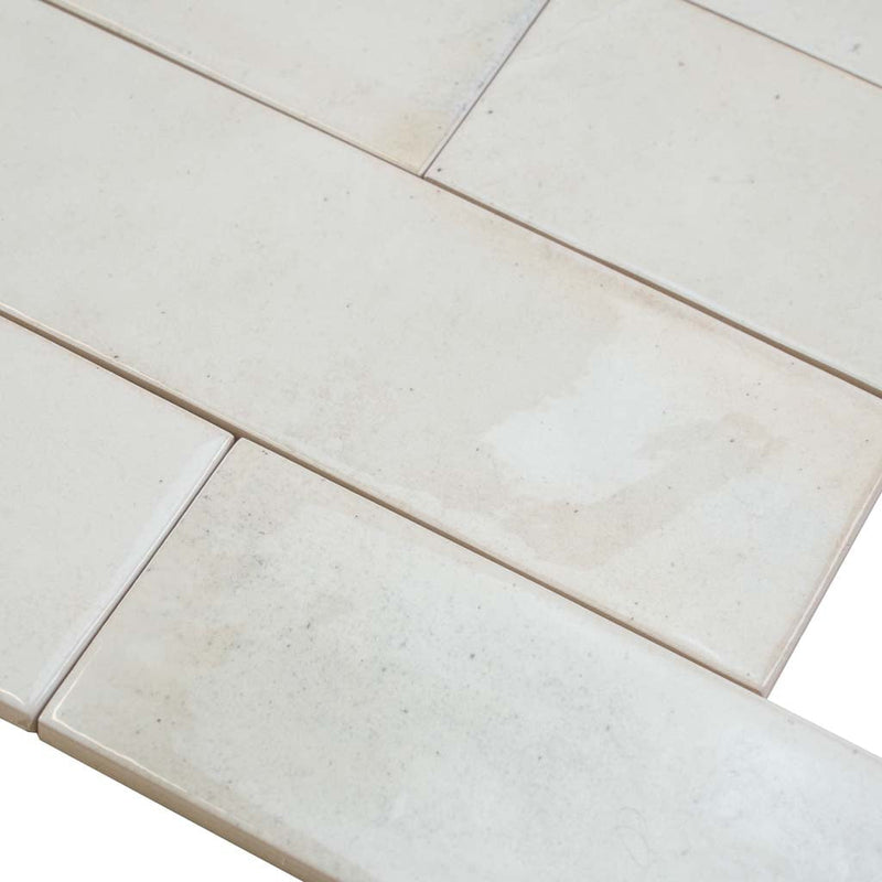 White 2.5x8 Glossy Ceramic Subway Tile (38 pack, 5.38 sq ft/case), photo 6 of 12