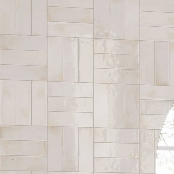 White 2.5x8 Glossy Ceramic Subway Tile (38 pack, 5.38 sq ft/case)