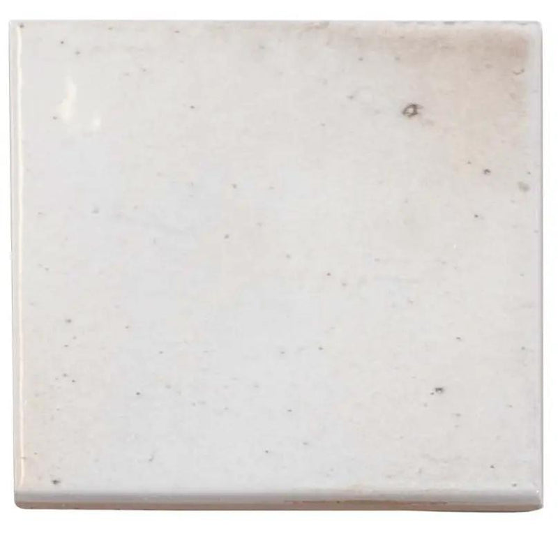 White 4x4 Glossy Square Ceramic Tile (60 pack, 6.46 sq ft/case) by Apollo Tile