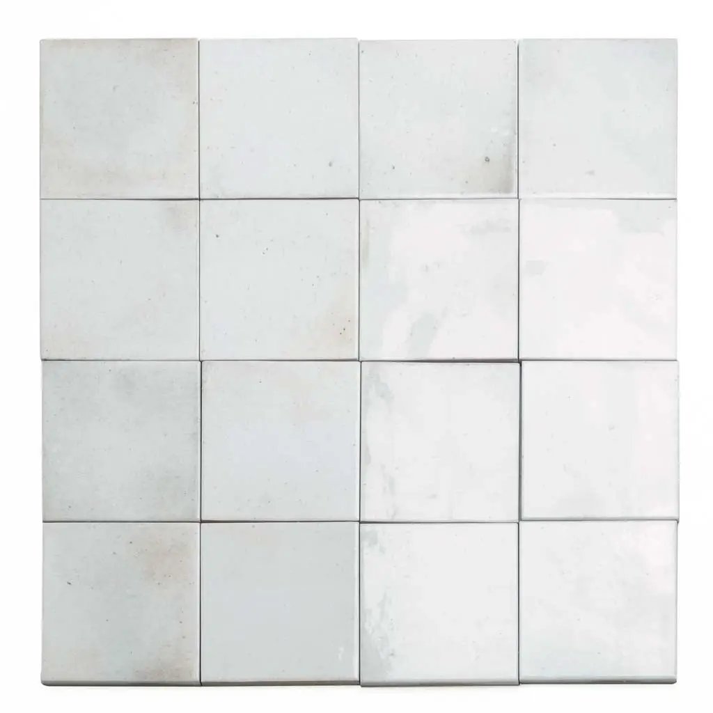 White 4x4 Glossy Square Ceramic Tile (60 pack, 6.46 sq ft/case) by Apollo Tile