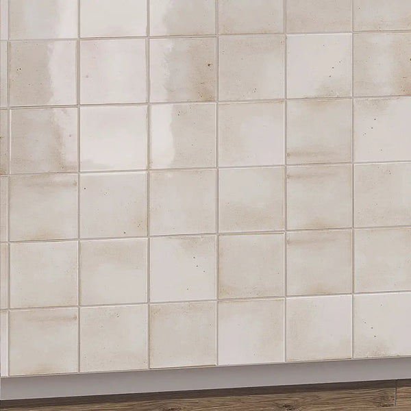 White 4x4 Glossy Square Ceramic Tile (60 pack, 6.46 sq ft/case)