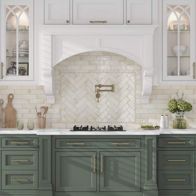 White 2.5x8 Glossy Ceramic Subway Tile (38 pack, 5.38 sq ft/case), photo 5 of 12