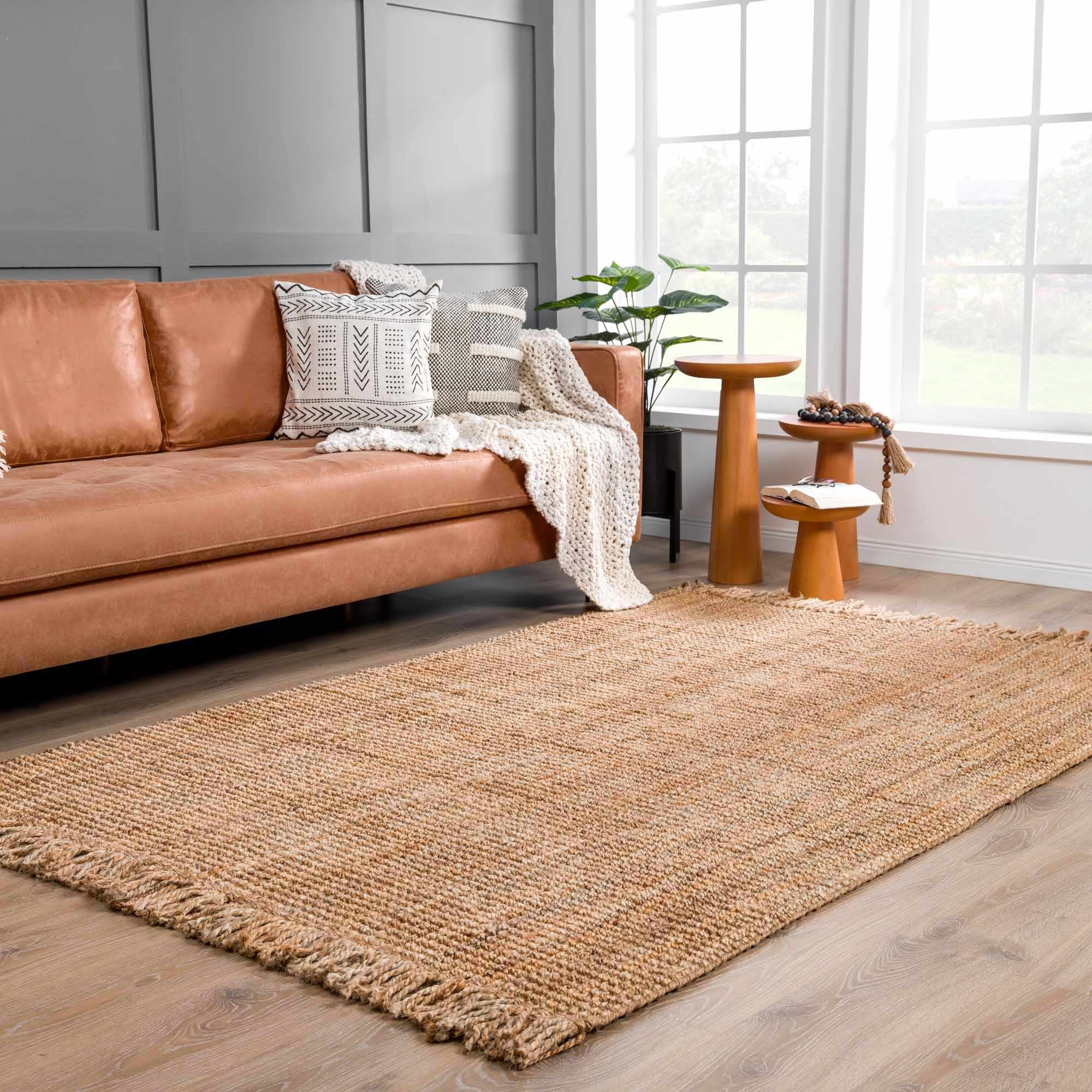 Senneterre Natural Jute Rug by Boutique Rugs