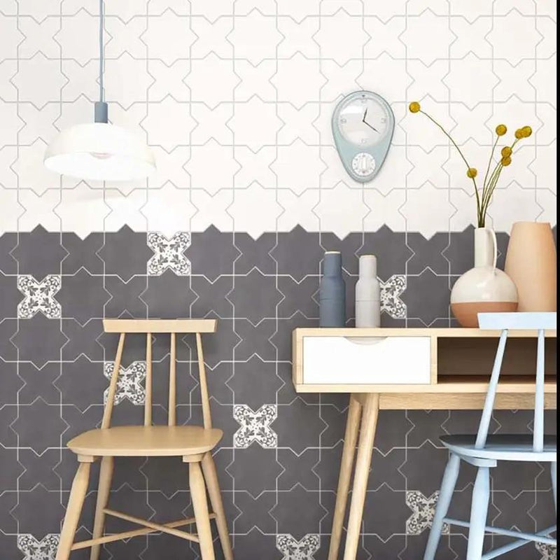 Black 5x5 Matte Cross Ceramic Tile (27 pack, 5.37 sq ft/case) by Apollo Tile