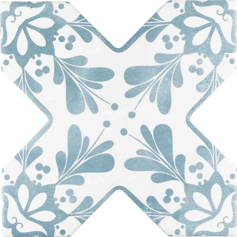 Pistachio Green 5x5 Matte Ceramic Cross Deco Tile (27 pack, 5.37 sq ft/case) by Apollo Tile