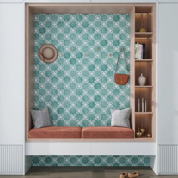 Pistachio Green 5x5 Matte Ceramic Cross Deco Tile (27 pack, 5.37 sq ft/case)