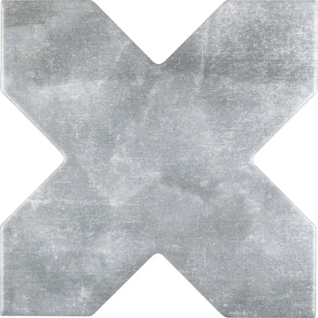 Light Grey 5x5 Matte Cross Ceramic Tile (27 pack, 5.37 sq ft/case) by Apollo Tile