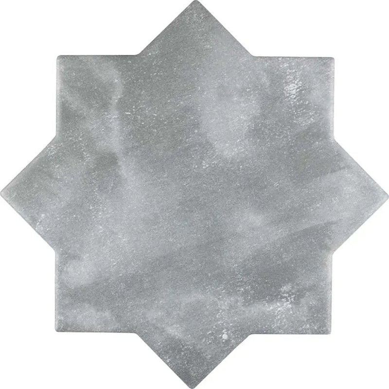 Light Grey 5x5 Matte Star Ceramic Tile (27 pack, 5.37 sq ft/case) by Apollo Tile