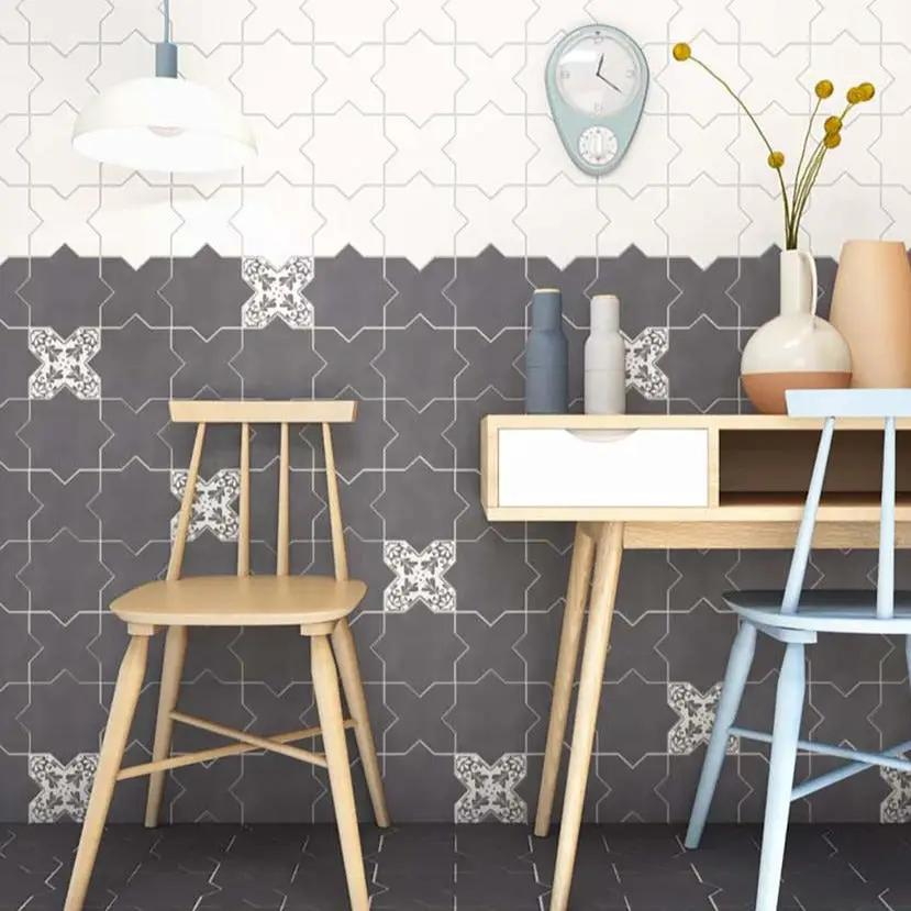 White 5x5 Matte Star Ceramic Tile (27 pack, 5.37 sq ft/case) by Apollo Tile