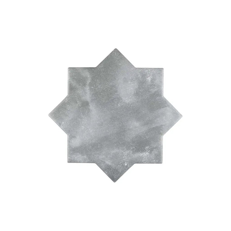 Light Grey 5x5 Matte Star Ceramic Tile (27 pack, 5.37 sq ft/case) by Apollo Tile