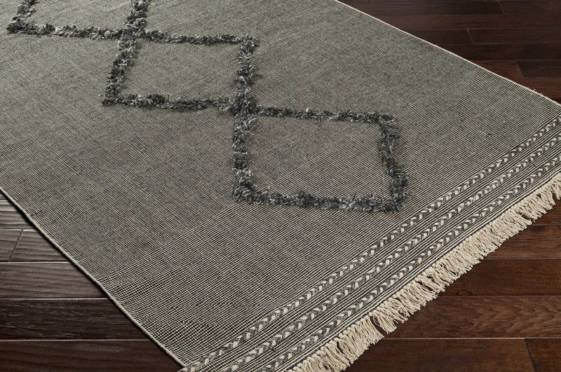 Mossman Brown Diamond High-Low Rug - Clearance by Boutique Rugs