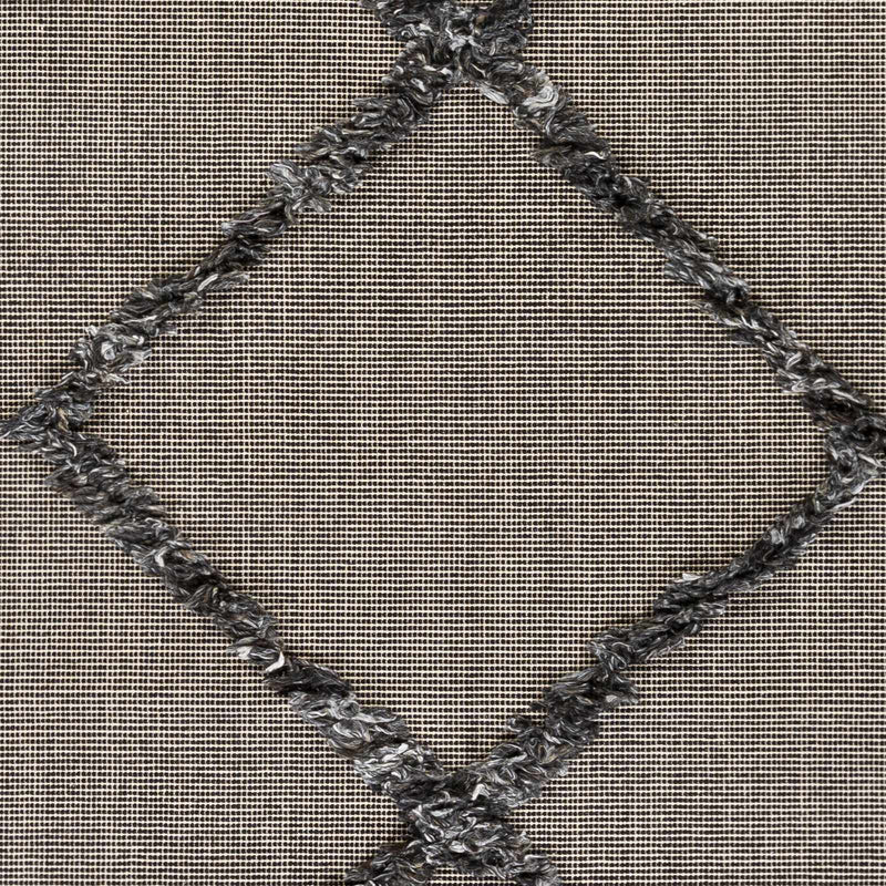 Mossman Brown Diamond High-Low Rug - Clearance by Boutique Rugs