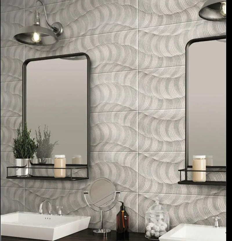 Light Gray 12x36 Matte Field Ceramic Tile (5 pack, 15.925 sq ft/case) by Apollo Tile
