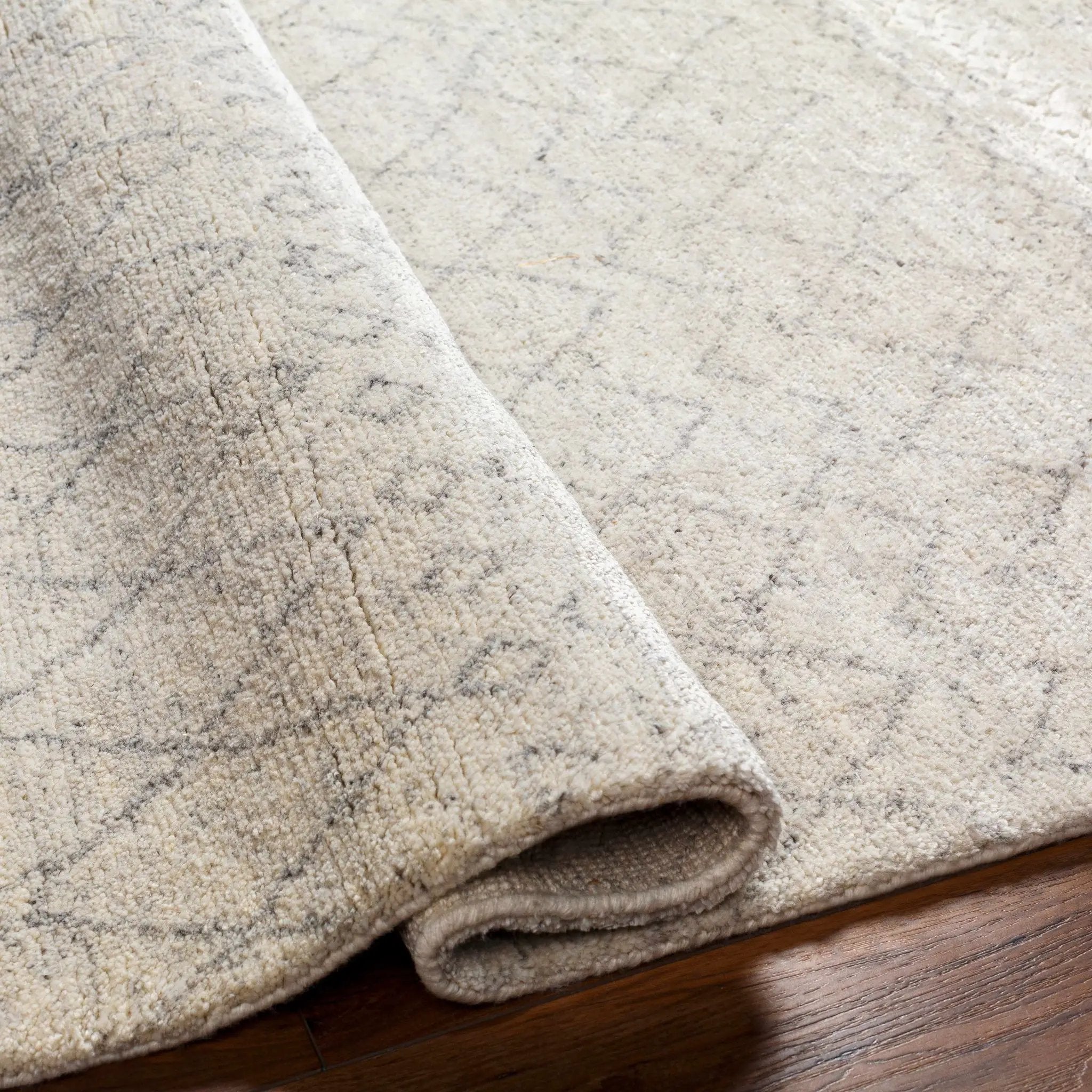Mozon Handmade Faux Silk Area Rug - Clearance by Boutique Rugs