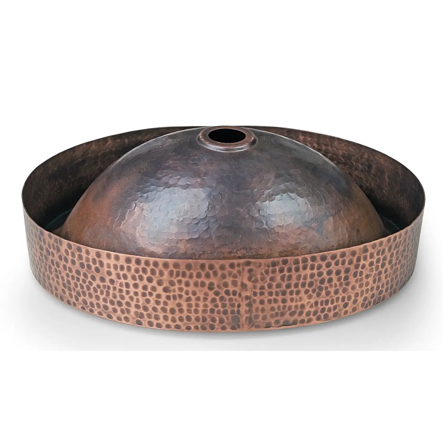 Oval Hammered Copper Bathroom Sink Drop-in or Vessel by HomePacific