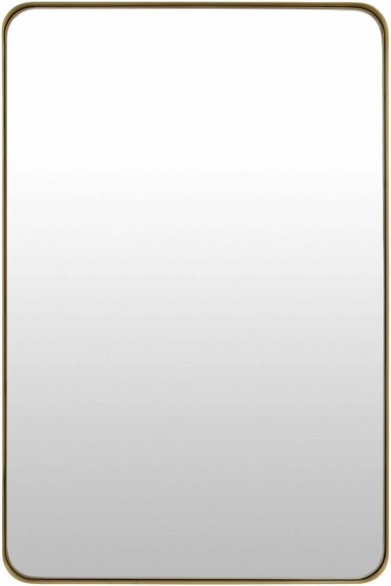 Tubii Gold Mirror with Iron Base by Boutique Rugs