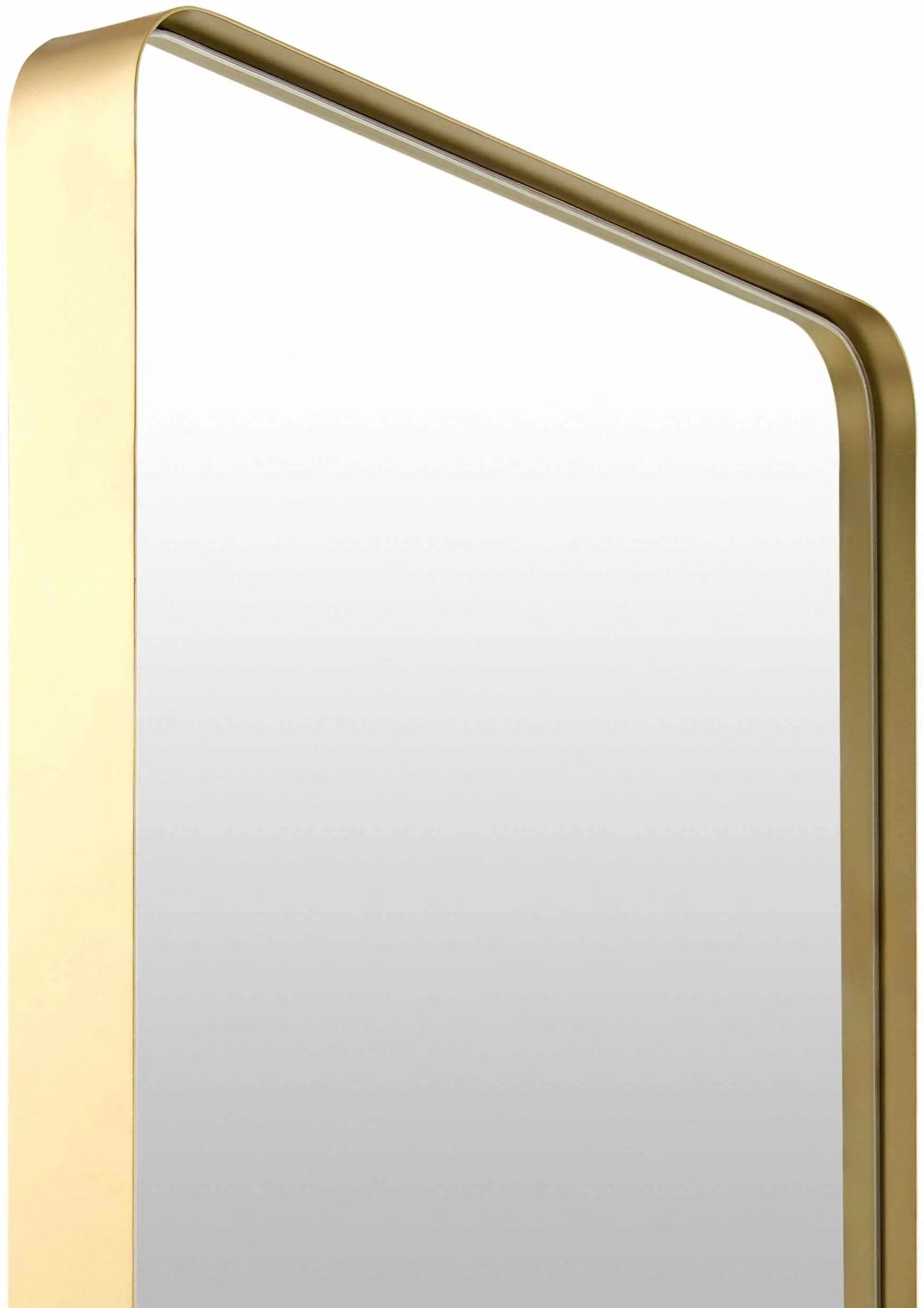Tubii Gold Mirror with Iron Base by Boutique Rugs