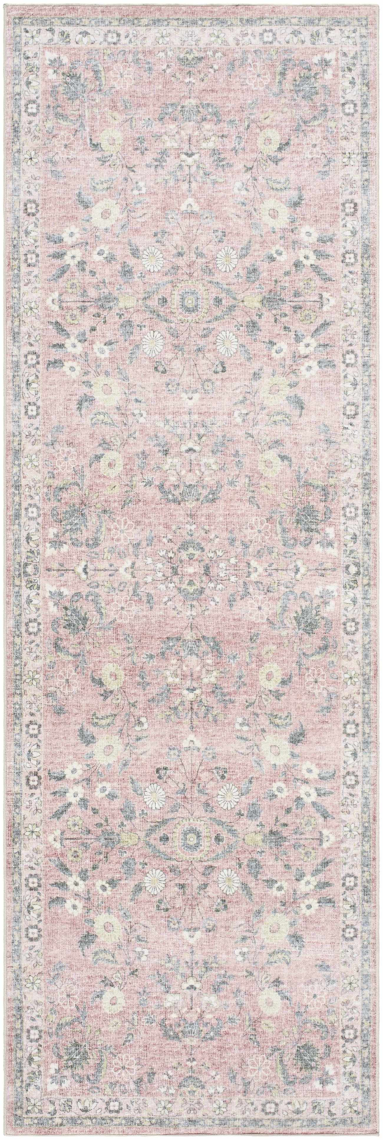 Meyly Pink Washable Area Rug by Boutique Rugs