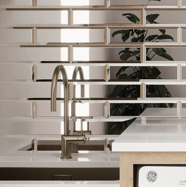 Clear Glass 3x12 Polished Glass Subway Tile (20 pack, 5 sq ft/case)