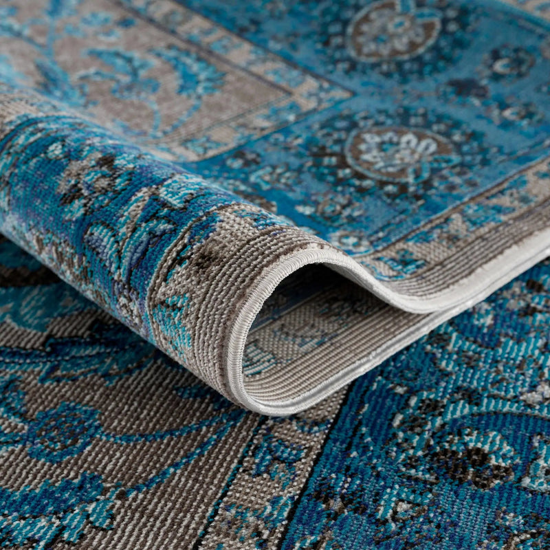 Mardina Turquoise Area Rug - Clearance by Boutique Rugs