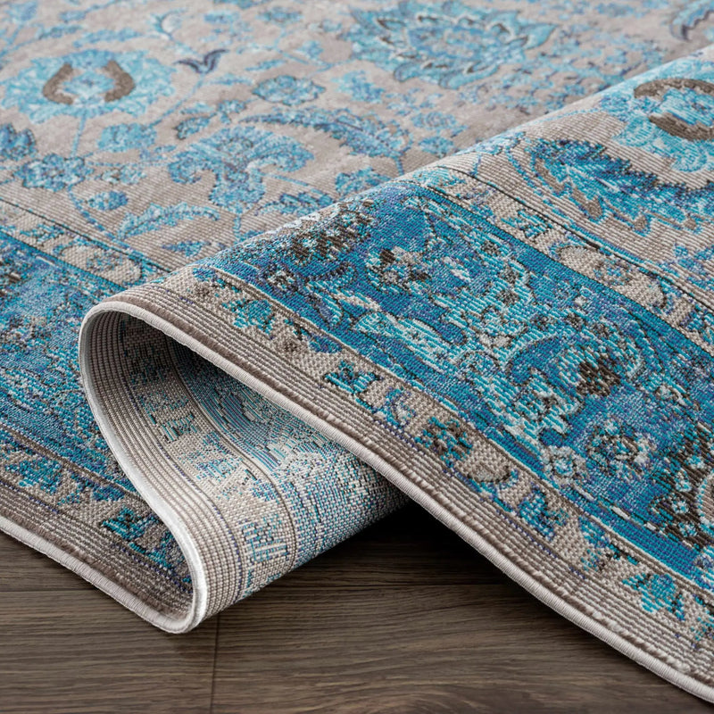 Mardina Turquoise Area Rug - Clearance by Boutique Rugs