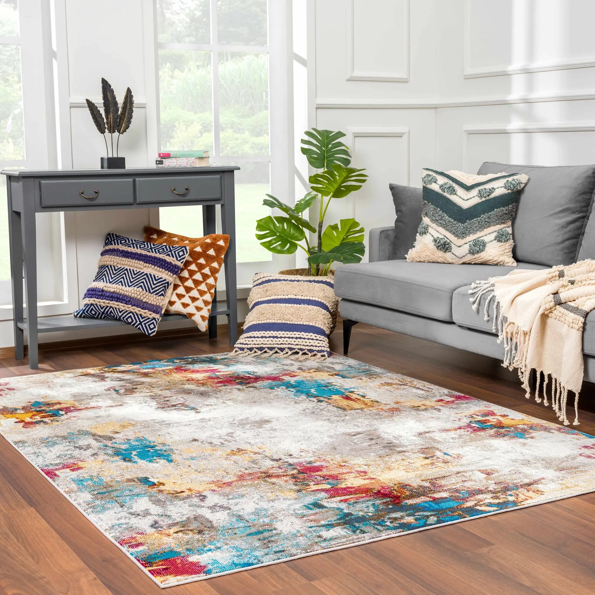 Mardin Abstract Area Rug - Clearance by Boutique Rugs