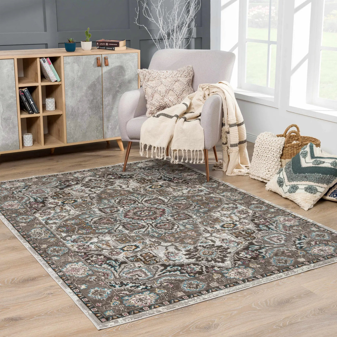 Mardin Brown Area Rug - Clearance by Boutique Rugs