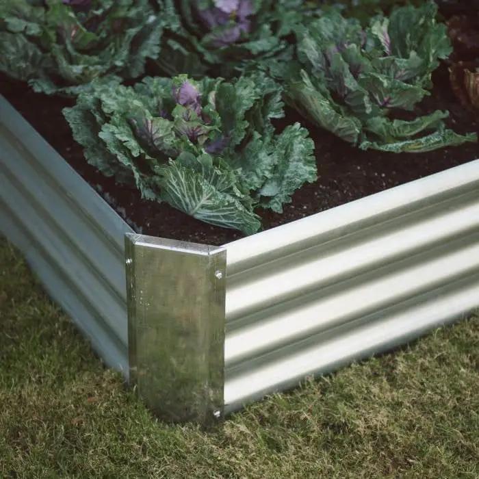 Industrial Farmhouse Steel Raised Garden Bed Metal Planter with Lining by HomePacific