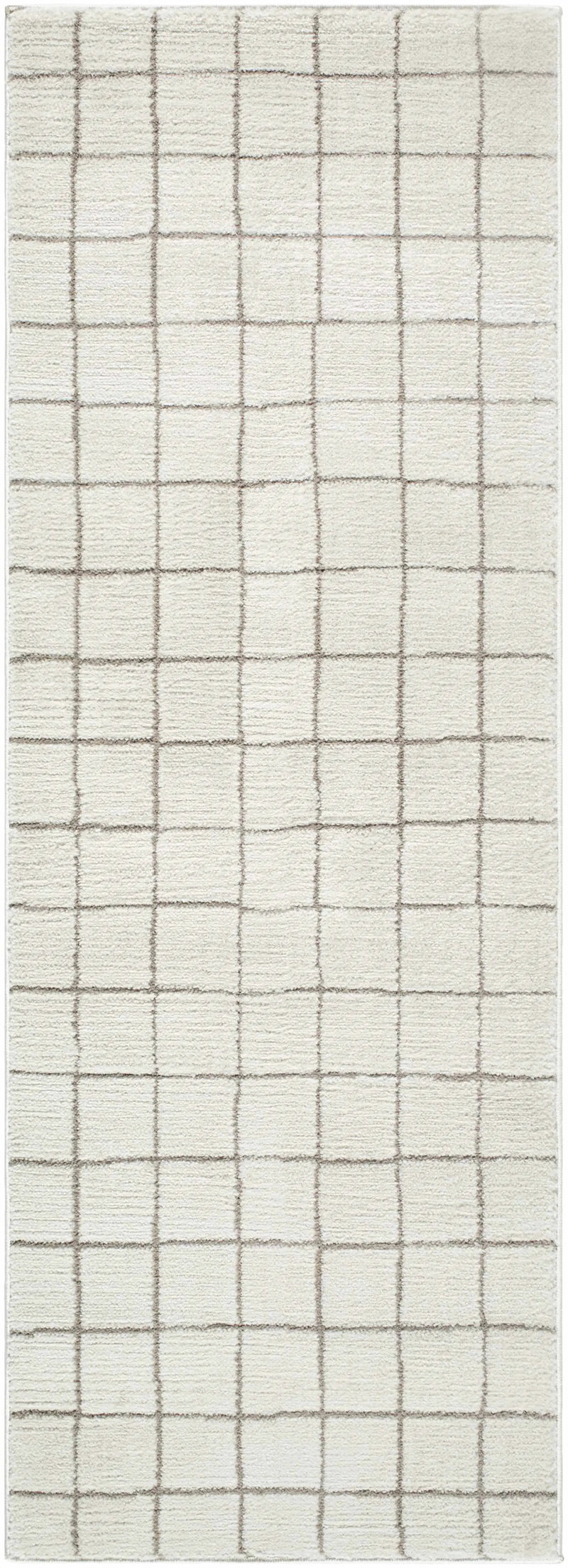 Cascade Checkered Ivory Area Rug by Boutique Rugs