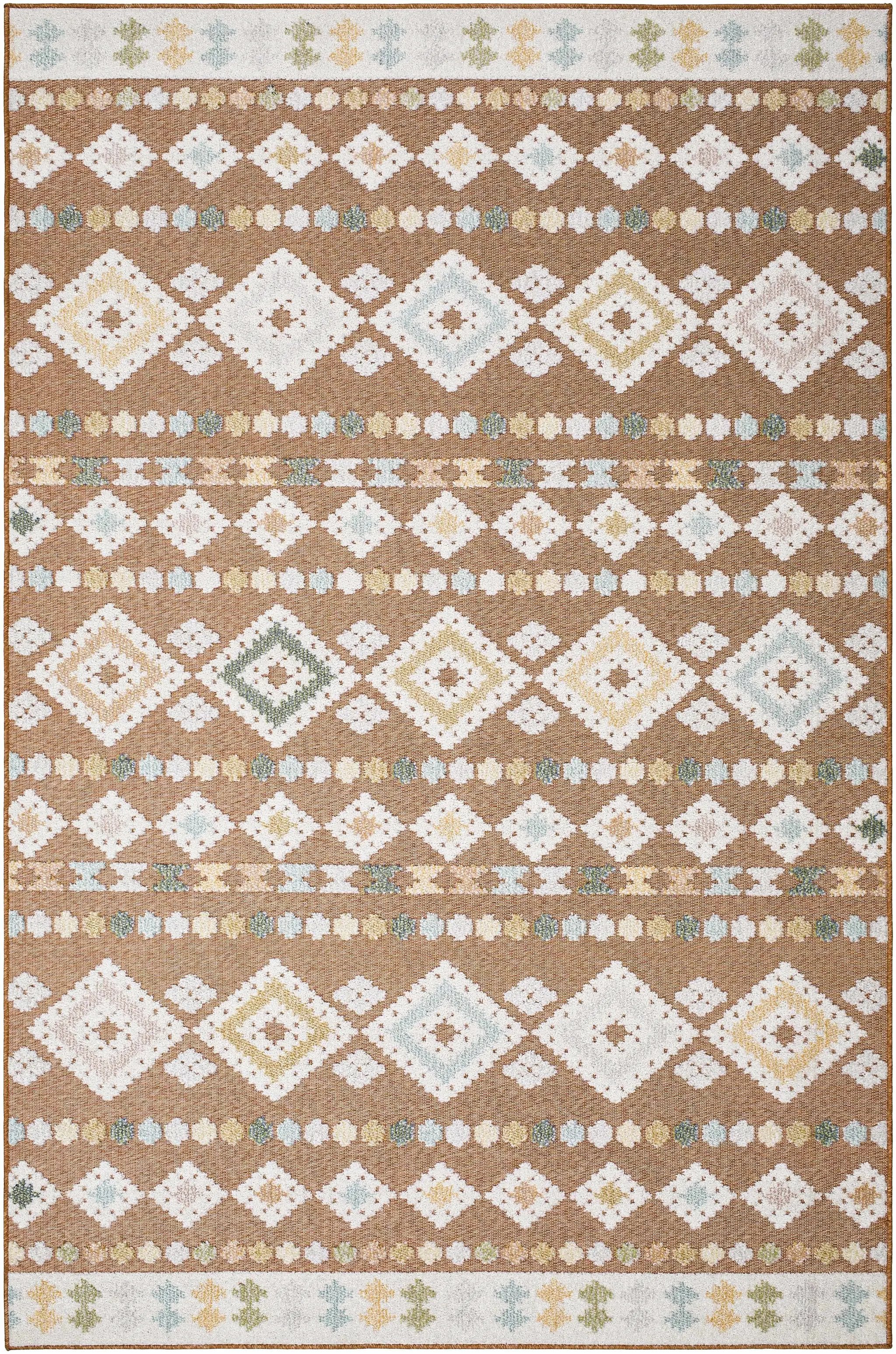 Metta Rust Outdoor Area Rug - Clearance by Boutique Rugs