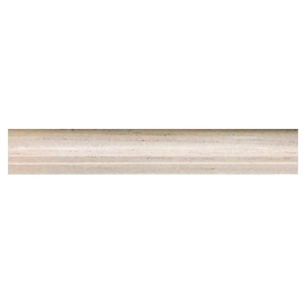 Beige 2x12 Polished Crystal Sand Chair Rail Marble Tile Trim (10 pack, 1.667 sq ft/case) by Apollo Tile