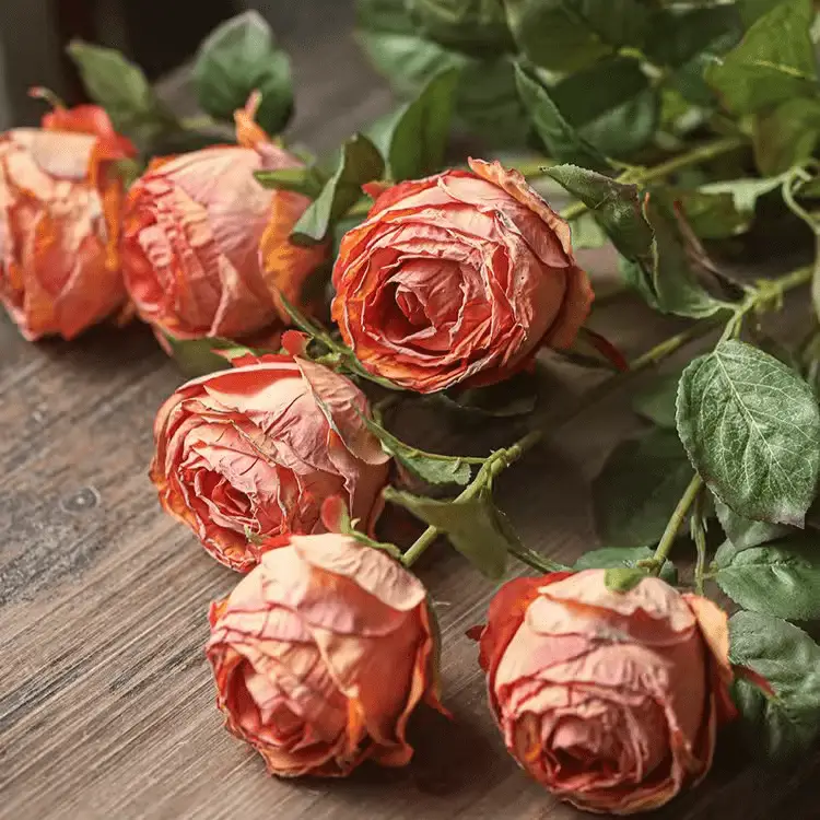 Artificial Single Rose Stem 28.7" Tall by RusticReach