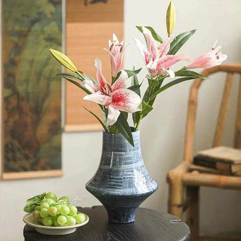 Artificial Real Touch Lily Stem 30" Tall by RusticReach