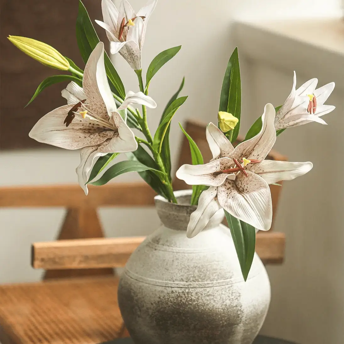 Artificial Real Touch Lily Stem 30" Tall by RusticReach