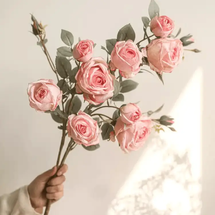 Miriya Large Rose Flower Stem 25.2" Tall by RusticReach