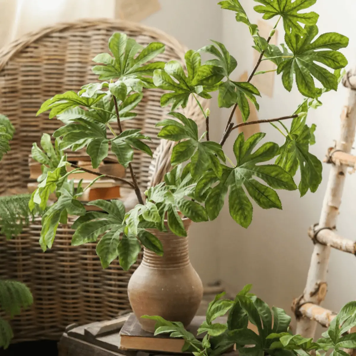 Artificial Octagonal Foliage Branch 37.4" Tall by RusticReach