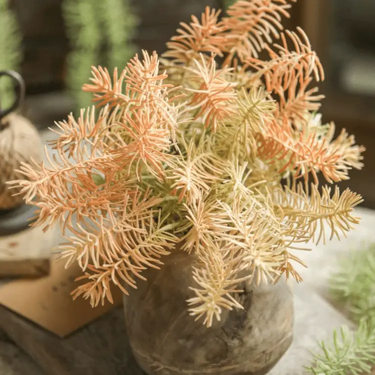 Faux Pine Leaf Stem 17.7" Tall by RusticReach